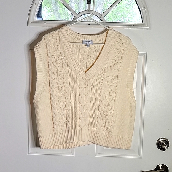 Paris Atelier & Other Stories Cropped Knitted Vest/Tank Top Size L - Picture 2 of 7